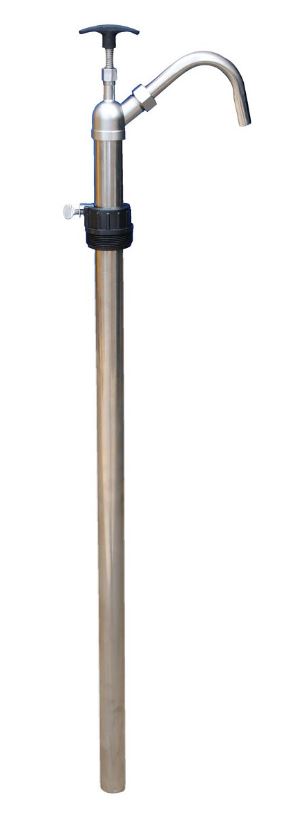 ACTION PUMP 316 STAINLESS | Steel Piston Hand Drum Pump for 55 Gallon | Made for Aggressive Chemicals - Buygreenchem