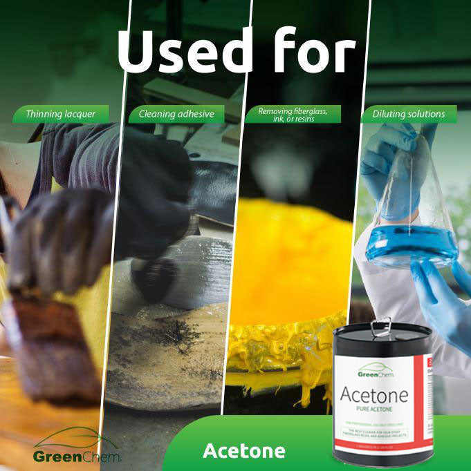 ACETONE 99.7% | Fast Drying Solvent for Thinner and Cleaner - Buygreenchem