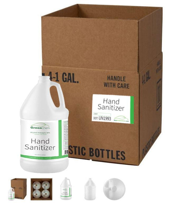 HAND SANITIZER (Liquid) | FDA & WHO Certified | 4x1 Gallon Jug - Buygreenchem