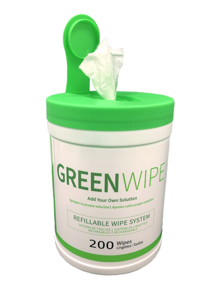 CHOOSE YOUR FAVORITE BUNDLE AND GET 2 FREE GIFTS WHEN PURCHASING 1 OF OUR GREENWIPE CANISTER | DRY Wipe System for Solvents 5" x 8" x 200 Sheets | Portable Small Canister | BOGO - Buygreenchem