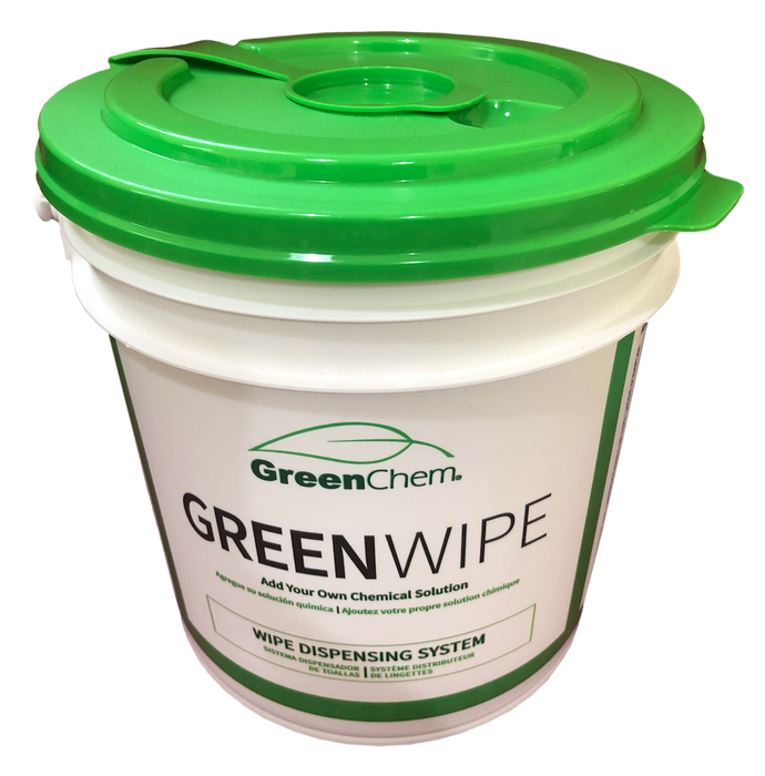 GreenWipe| EMPTY Bucket for DRY Wipe System for 6" x 12" x 180 - Buygreenchem