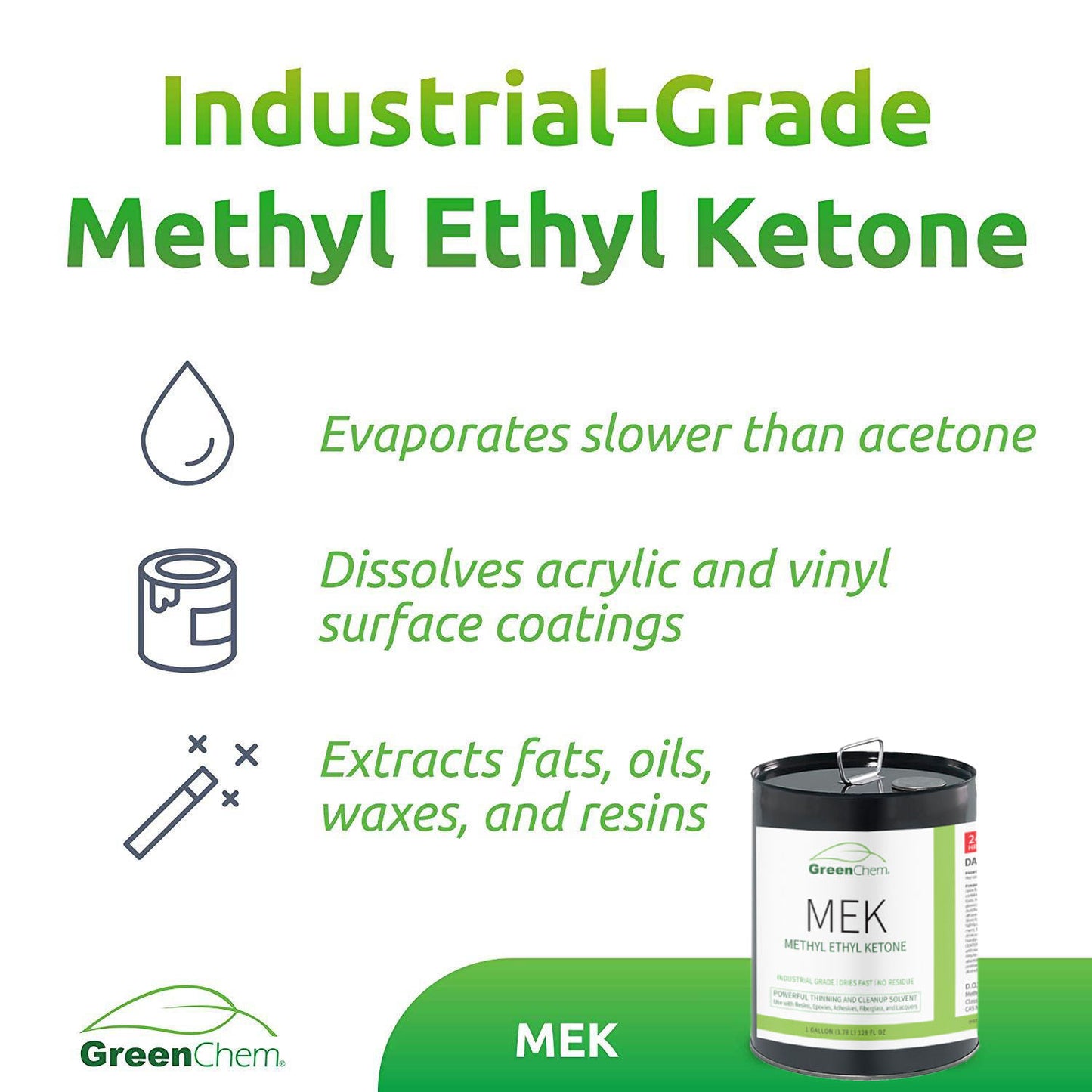 METHYL ETHYL KETONE (MEK) | Solvent for Cleaning & Paint Mixing - Buygreenchem